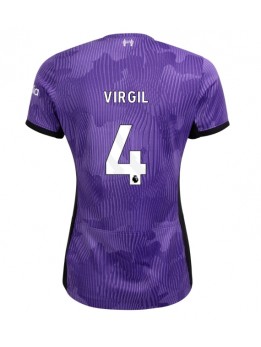 Liverpool Virgil van Dijk #4 Zenski Rezervni Dres 2023-24 Kratak Rukavima